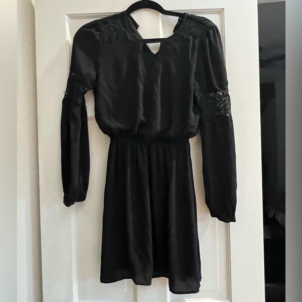Express long sleeve dress with lace detailing XS